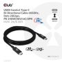 CLUB3D USB4 Gen2x2 Type-C Bi-Directional Cable 4K60Hz, Data 20Gbps, PD 240W(48V/5A) EPR M/M 2m USB IF GECERTIFCIEERD (CAC-1575) thumbnail