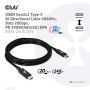 CLUB3D USB4 Gen2x2 Type-C Bi-Directional Cable 4K60Hz, Data 20Gbps, PD 240W(48V/5A) EPR M/M 2m USB IF GECERTIFCIEERD (CAC-1575) thumbnail