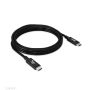 CLUB3D USB4 Gen2x2 Type-C Bi-Directional Cable 4K60Hz, Data 20Gbps, PD 240W(48V/5A) EPR M/M 2m USB IF GECERTIFCIEERD (CAC-1575) thumbnail