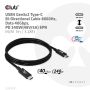 CLUB3D USB4 Gen3x2 Type-C Bi-Directional Cable 8K60Hz, Data 40Gbps, PD 240W(48V/5A) EPR M/M 1m USB IF GECERTIFICEERD (CAC-1576) thumbnail