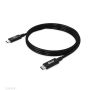 CLUB3D USB4 Gen3x2 Type-C Bi-Directional Cable 8K60Hz, Data 40Gbps, PD 240W(48V/5A) EPR M/M 1m USB IF GECERTIFICEERD (CAC-1576) thumbnail
