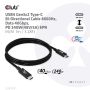 CLUB3D USB4 Gen3x2 Type-C Bi-Directional Cable 8K60Hz, Data 40Gbps, PD 240W(48V/5A) EPR M/M 1m USB IF GECERTIFICEERD (CAC-1576) thumbnail