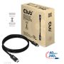 CLUB3D USB4 Gen3x2 Type-C Bi-Directional Cable 8K60Hz, Data 40Gbps, PD 240W(48V/5A) EPR M/M 1m USB IF GECERTIFICEERD (CAC-1576) thumbnail