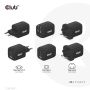 CLUB3D Travel Charger PPS 65Watt GAN technology, Triple port (2x USB Type-C + USB Type-A) Power Delivery(PD) 3.0 Support (CAC-1913EU) thumbnail