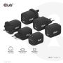 CLUB3D Travel Charger PPS 65Watt GAN technology, Triple port (2x USB Type-C + USB Type-A) Power Delivery(PD) 3.0 Support (CAC-1913EU) thumbnail