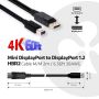 CLUB3D Mini DisplayPort to DisplayPort 1.2 M/M 2meter 4K60Hz (CAC-2163) thumbnail