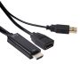 CLUB3D HDMI™ Naar DisplayPort™ Adapter M/V met USB voeding (CAC-2330) thumbnail