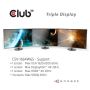 CLUB3D UNIVERSEEL USB Gen1 Type-C Triple Display Dockstation met 65 Watt voor het opladen van een lichte laptop * 1x VGA, 1x HDMI, 1x DP* ( DP ALT MODUS) (CSV-1564W65) thumbnail