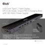 CLUB3D USB Gen1 Type-C Triple Display DP1.4 Alt mode Smart PD3.0 Charging Dock with 100 Watt Power Supply (CSV-1565) thumbnail
