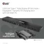 CLUB3D Universeel Docking station met 120W max/Power adapter voor het opladen van de allerzwaarste laptops met USB type C aansluiting, 2x HDMI, 1x DP( DisplayLink™ gecertificieerd en DP alt modus ) (CSV-1566) thumbnail