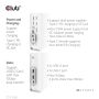 CLUB3D USB type C Universeel docking station 2x USB Gen2 Type-A 1x USB Gen1 Type-A 1x USB Type-A (ROOD) Smart Charging-poort 5V/2.4A Max. • 2x HDMI (DP Alt Mode) 1x DP (DP Alt Mode) 1x VGA 1x RJ45 max.120 Watt opladen (CSV-1568) thumbnail