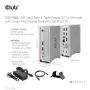 CLUB3D USB type C Universeel docking station 2x USB Gen2 Type-A 1x USB Gen1 Type-A 1x USB Type-A (ROOD) Smart Charging-poort 5V/2.4A Max. • 2x HDMI (DP Alt Mode) 1x DP (DP Alt Mode) 1x VGA 1x RJ45 max.120 Watt opladen (CSV-1568) thumbnail