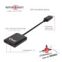 CLUB3D Multi Stream Transport Hub DisplayPort 1.2 Dual Monitor (CSV-6200) thumbnail