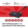 CLUB3D Multi Stream Transport Hub DisplayPort 1.2 Quad Monitor USB Powered (CSV-6400) thumbnail