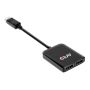 CLUB3D Multistream Transport (MST) Hub DisplayPort™1.4 naar DisplayPort™1.4 Dual Monitor 4K60Hz M/V (CSV-7200) thumbnail