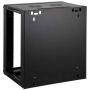 Intellinet 19" netwerkkast wandmontage (standaard), 6U, 450 mm diep, zwart, bouwpakket (flatpack), max. 60 kg, bruikbare diepte 270–350 mm, metalen & glazen deur, afneembare zijpanelen, montagemateriaal niet inbegrepen (711715) thumbnail