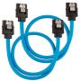 Corsair CC-8900251 SATA-kabel 0,3 m SATA 7-pin Zwart, Blauw (CC-8900251) thumbnail