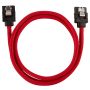 Corsair CC-8900254 SATA-kabel 0,6 m Zwart, Rood (CC-8900254) thumbnail