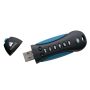 Corsair Padlock 3 64GB USB flash drive USB Type-A 3.2 Gen 1 (3.1 Gen 1) Zwart, Blauw (CMFPLA3B-64GB) thumbnail