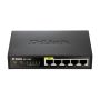 D-Link DES-1005P/E netwerk-switch Unmanaged L2 Fast Ethernet (10/100) Power over Ethernet (PoE) Zwart (DES-1005P/E) thumbnail