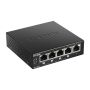 D-Link DGS-1005P Unmanaged L2 Gigabit Ethernet (10/100/1000) Power over Ethernet (PoE) Zwart (DGS-1005P/E) thumbnail