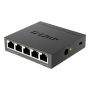 D-Link DGS-105 Unmanaged L2 Gigabit Ethernet (10/100/1000) Zwart (DGS-105/E) thumbnail