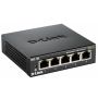 D-Link DGS-105 Unmanaged L2 Gigabit Ethernet (10/100/1000) Zwart (DGS-105/E) thumbnail