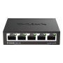 D-Link DGS-105 Unmanaged L2 Gigabit Ethernet (10/100/1000) Zwart (DGS-105/E) thumbnail