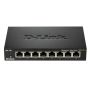 D-Link DGS-108 netwerk-switch Unmanaged L2 Gigabit Ethernet (10/100/1000) Zwart (DGS-108) thumbnail