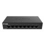 D-Link DGS-108GL Unmanaged Gigabit Ethernet (10/100/1000) Zwart (DGS-108GL/E) thumbnail