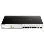 D-Link DGS-1210-10MP Managed L2 Gigabit Ethernet (10/100/1000) Power over Ethernet (PoE) Zwart, Grijs (DGS-1210-10MP/E) thumbnail