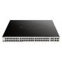 D-Link DGS-1210-52MP netwerk-switch Managed L2 Gigabit Ethernet (10/100/1000) 1U Zwart (DGS-1210-52MP) thumbnail