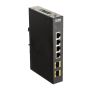 D-Link DIS-100G-6S netwerk-switch Unmanaged Gigabit Ethernet (10/100/1000) DIN rail Zwart (DIS-100G-6S) thumbnail