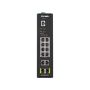 D-Link DIS-200G-12PS netwerk-switch Managed L2 Gigabit Ethernet (10/100/1000) Power over Ethernet (PoE) Zwart (DIS-200G-12PS) thumbnail