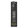 D-Link DIS-200G-12S netwerk-switch Managed L2 Gigabit Ethernet (10/100/1000) Zwart (DIS-200G-12S) thumbnail