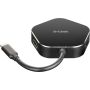 D-Link DUB-M420 notebook dock & poortreplicator Bedraad Thunderbolt 3 Zwart, Zilver (DUB-M420) thumbnail