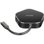 D-Link DUB-M420 laptop dock & poortreplicator Bedraad Thunderbolt 3 Aluminium, Zwart (DUB-M420) thumbnail