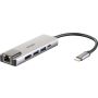 D-Link DUB-M520 laptop dock & poortreplicator Bedraad Thunderbolt 3 Aluminium (DUB-M520) thumbnail