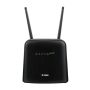 D-Link DWR-960 draadloze router Gigabit Ethernet Dual-band (2.4 GHz / 5 GHz) 4G Zwart (DWR-960) thumbnail