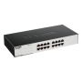 D-Link GO-SW-16G Unmanaged L2 Gigabit Ethernet (10/100/1000) 1U Zwart (GO-SW-16G/E) thumbnail