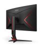 AOC CQ27G2S/BK computer monitor 68,6 cm (27") 2560 x 1440 Pixels Quad HD Zwart, Rood (CQ27G2S/BK) thumbnail