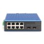 Digitus DN-651147 netwerk-switch Unmanaged Fast Ethernet (10/100) Power over Ethernet (PoE) Zwart, Blauw (DN-651147) thumbnail