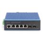 Digitus DN-651155 netwerk-switch Managed L2 Gigabit Ethernet (10/100/1000) Power over Ethernet (PoE) Zwart, Blauw (DN-651155) thumbnail