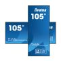iiyama LH10551UWS-B1AG beeldkrant Digitale signage flatscreen 2,66 m (104.7") LED 500 cd/m² UltraWide Full HD Zwart 24/7 (LH10551UWS-B1AG) thumbnail