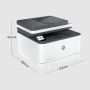 HP LaserJet Pro MFP 3102fdw printer, Zwart-wit, Printer voor Kleine en middelgrote ondernemingen, Printen, kopiëren, scannen, faxen, Draadloos; Printen vanaf telefoon of tablet; Dubbelzijdig printen; Dubbelzijdig scannen; Faxen (3G630F) thumbnail