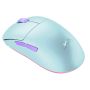 CHERRY XTRFY M8 Wireless muis Gamen Rechtshandig RF Wireless + USB Type-C Optisch 26000 DPI (M8W-FROSTY-MINT) thumbnail