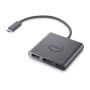 DELL adapter USB-C naar HDMI/DP met Power Pass-Through (DBQAUANBC070) thumbnail