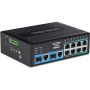 TRENDnet TI-BG104 10 Port Rail Switch, Industrial Gigabit PoE++ DIN-Rail (TI-BG104) thumbnail