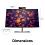 HP Z24m G3 computer monitor 60,5 cm (23.8") 2560 x 1440 Pixels Quad HD Zilver (4Q8N4AA) thumbnail