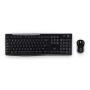 Logitech Wireless Combo MK270 toetsenbord Inclusief muis RF Draadloos Hebreeuws Zwart (920-004522) thumbnail